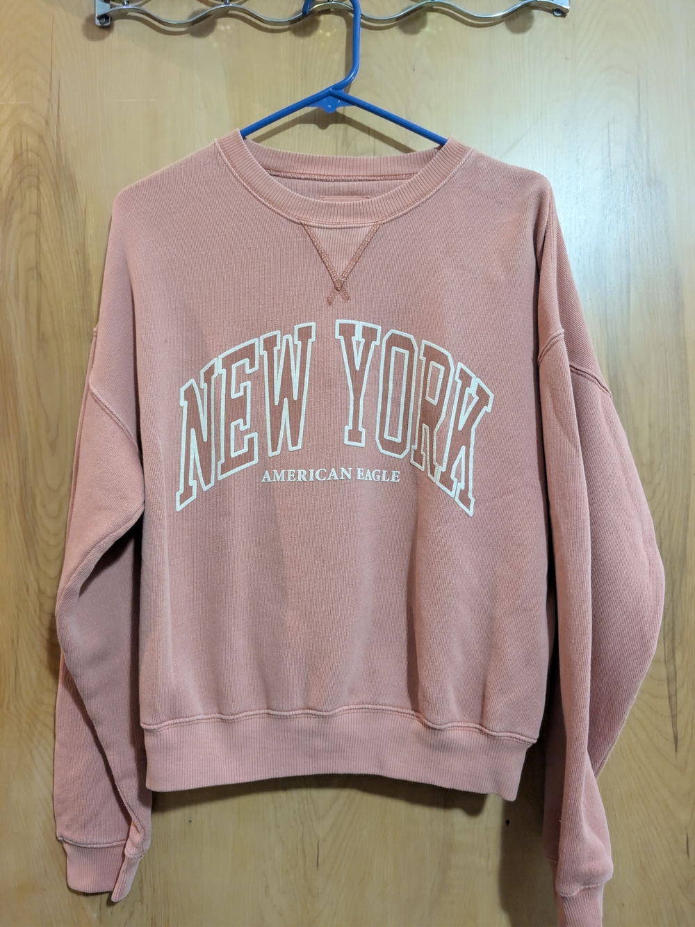 American Eagle Outfitters Women's New York Pullover Sweatshirt - Dusty Rose